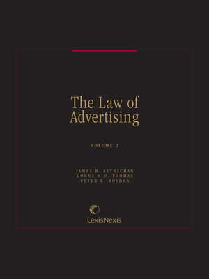 cover image of The Law of Advertising